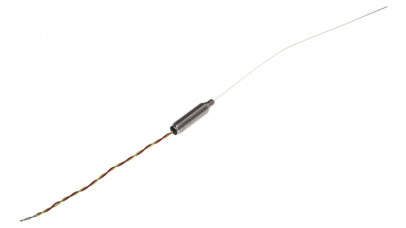 Termopar tipo K RS PRO, Ø sonda 0.5mm x 150mm, temp. máx +750°C, cable de 100mm, conexión Extremo de cable pelado