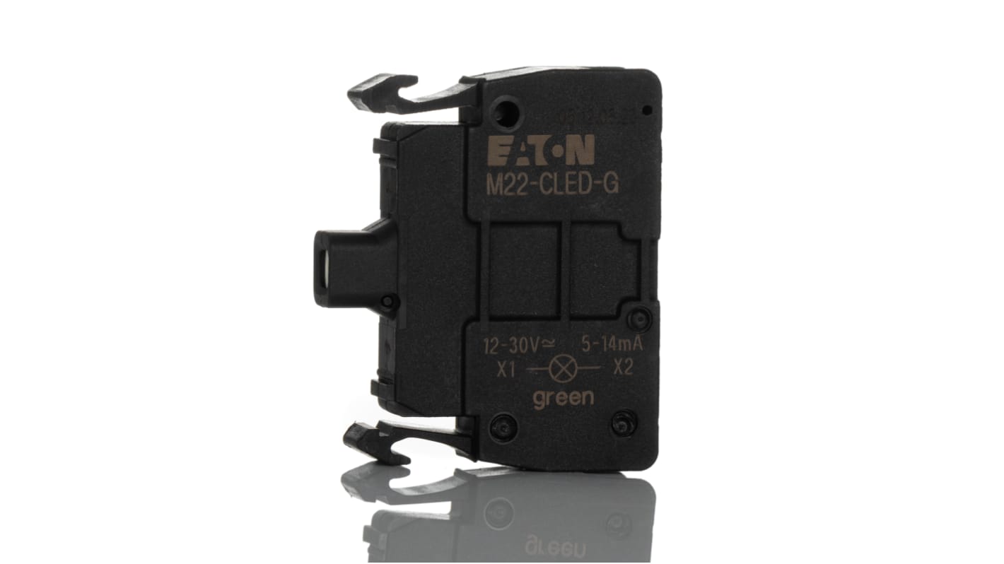 Eaton M22 Series Light Block, 12 → 30V ac/dc, Green Light