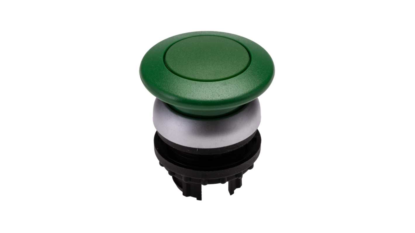 Eaton 绿色蘑菇头按钮头, Φ22mm开孔, Φ36.5mm按钮, 瞬时, IP67, RMQ Titan M22系列
