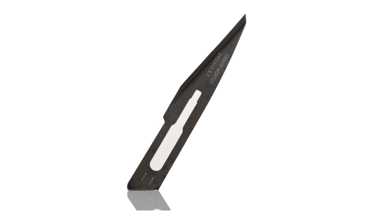 Swann-Morton Carbon Steel Scalpel Blade, No.11, 100 per Package