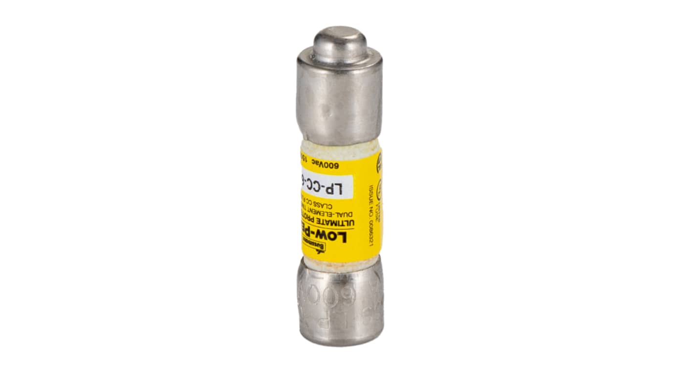 Eaton 6A T Melamine Cartridge Fuse, 10 x 38mm