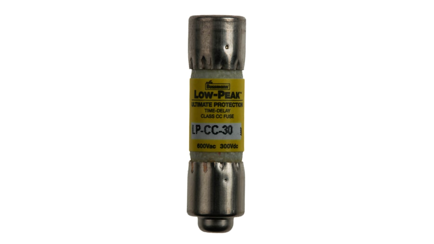 LP-CC-30 | Fusibile a cartuccia Eaton, 30A, Ø 10 x 38mm, T, 300 V dc, 600V ca | RS LP-CC-30 | Fusibile a cartuccia Eaton, 30A, Ø 10 x 38mm, T, 300 V dc, 600V ca | RS