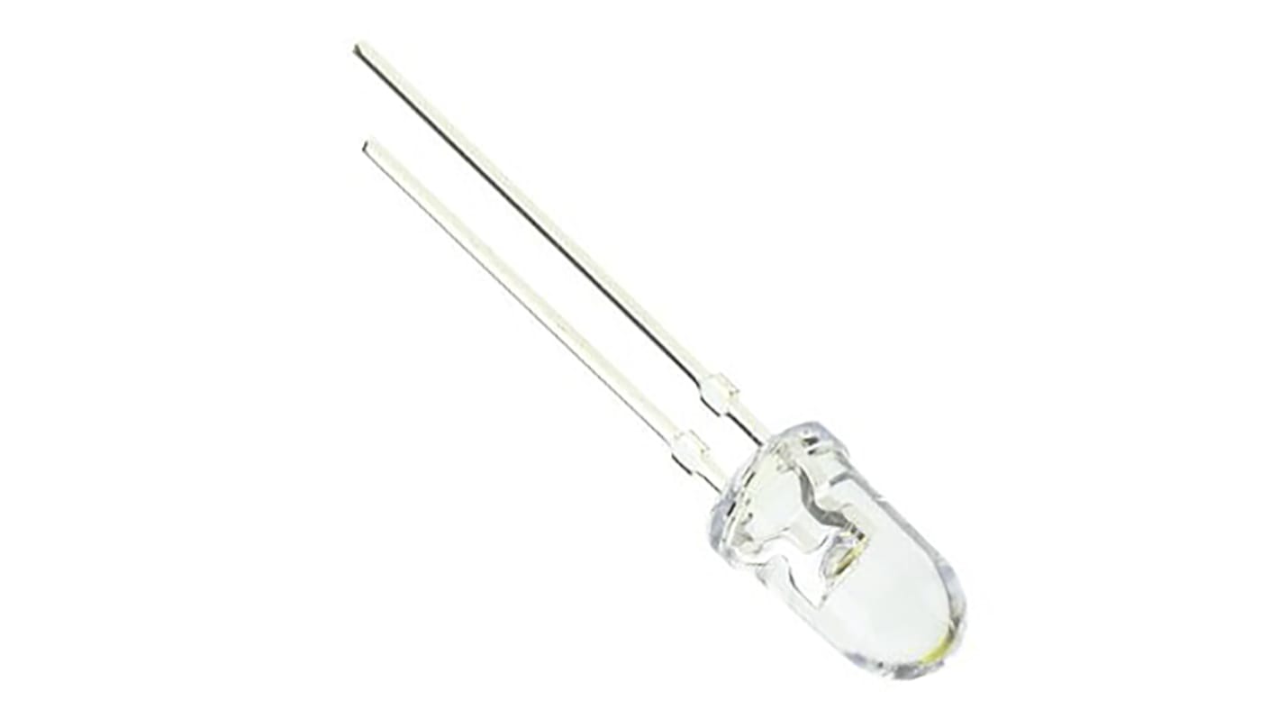 Kingbright 直插LED, 红光, 5mm (T-1 3/4), 2针, 640 nm