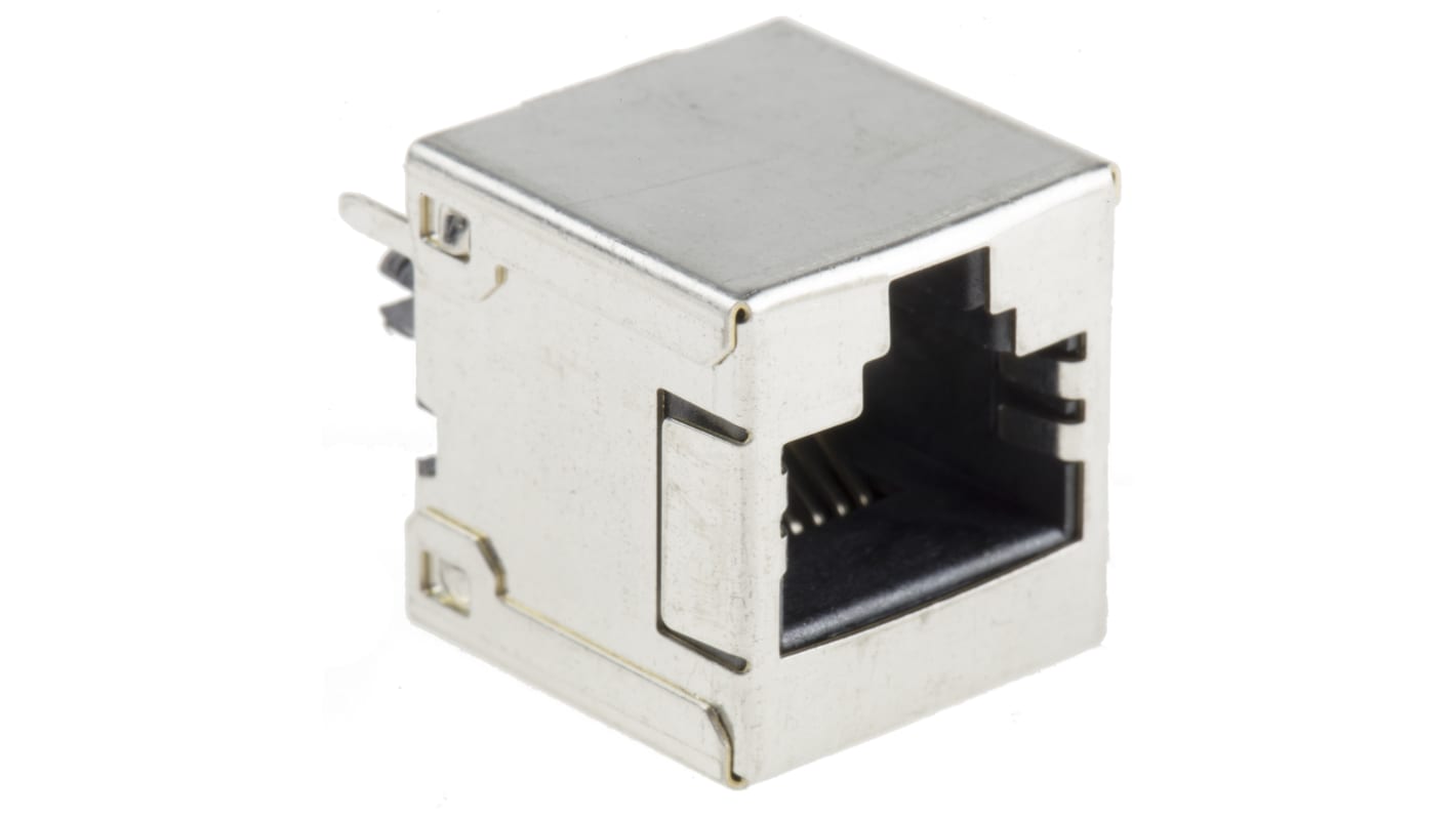 Molex 85508 Series Female RJ45 Connector, Through Hole, Cat5e Straight 1 x 1 Port 8P8C -Way