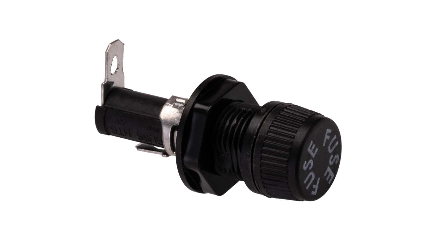 Eaton 16A Panel Mount Fuse Holder for 5 x 20mm Fuse, 1P, 250V ac