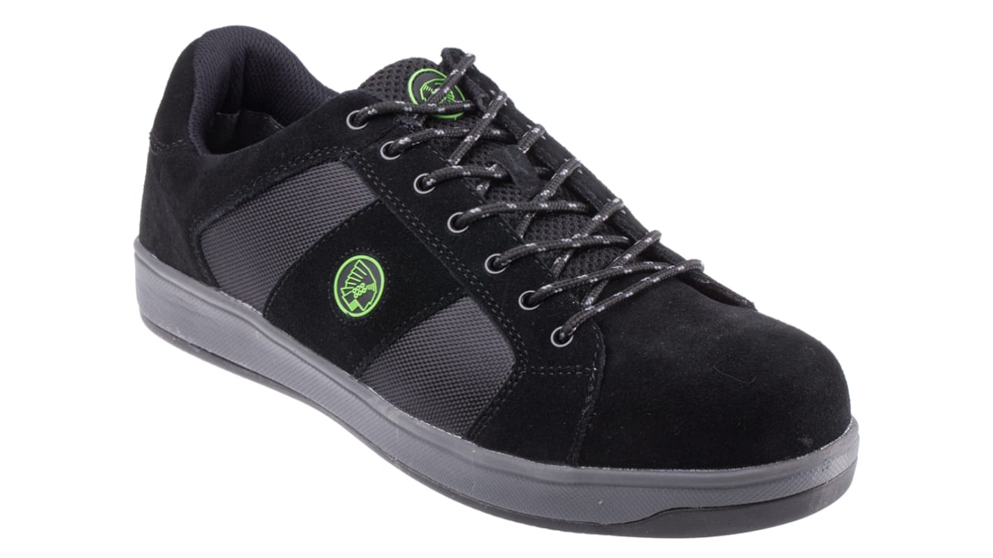 RS PRO Men's Black Steel Toe Capped Safety Trainers, UK 7, EU 41