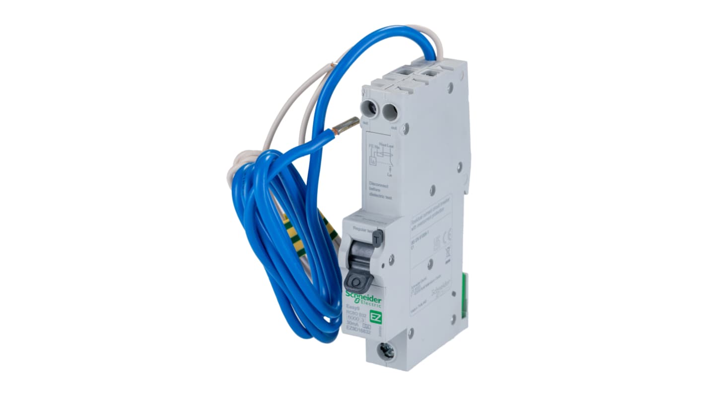 Schneider Electric 32A 1P+NP RCBO AB 型漏电保护器, 230V, EZ9系列EZ9D16832