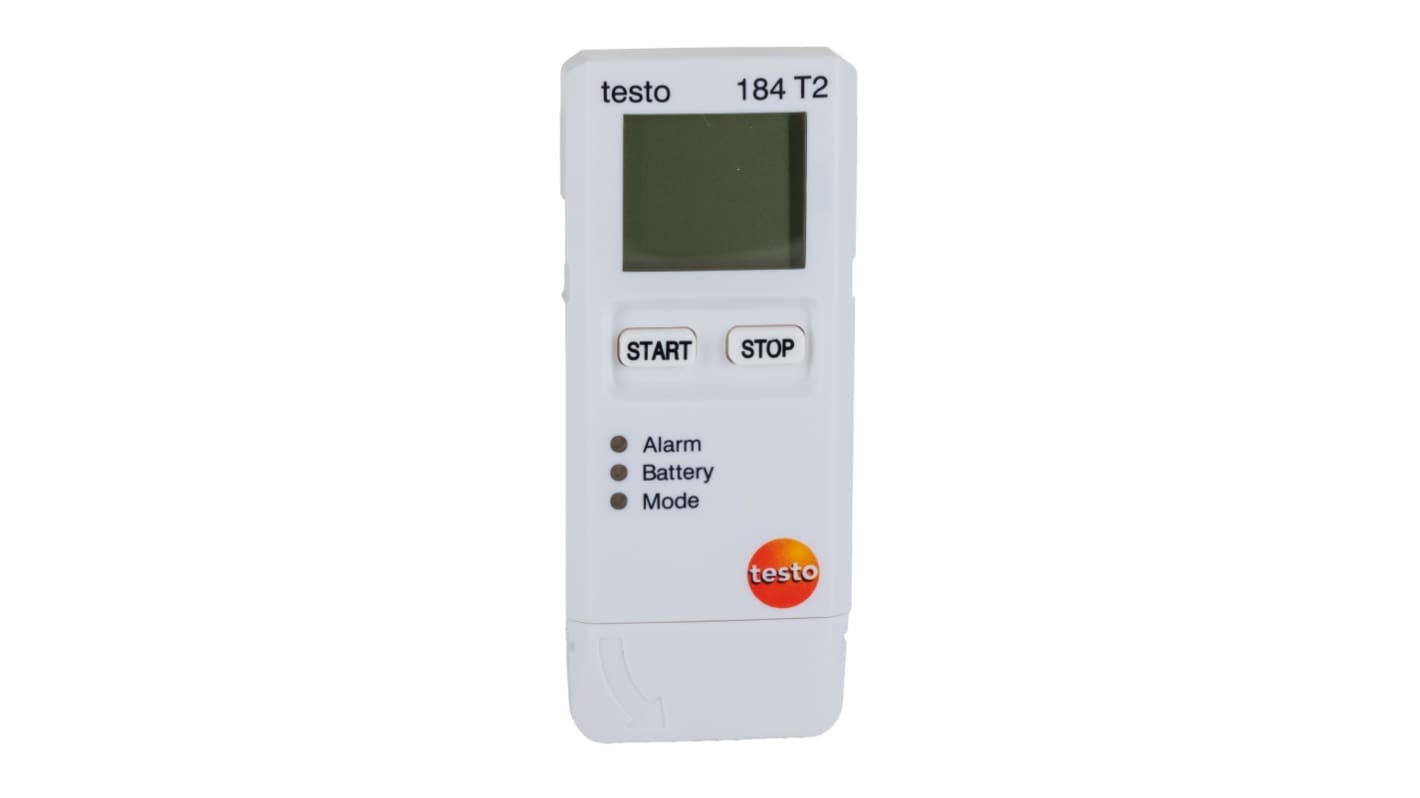 Testo 184-T2 Temperature Data Logger, NFC, USB, 1 Input Channel(s)