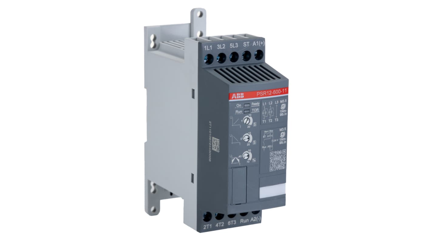 ABB Soft Starter, , 5.5 kW, 600 V, 3 Phase, IP20