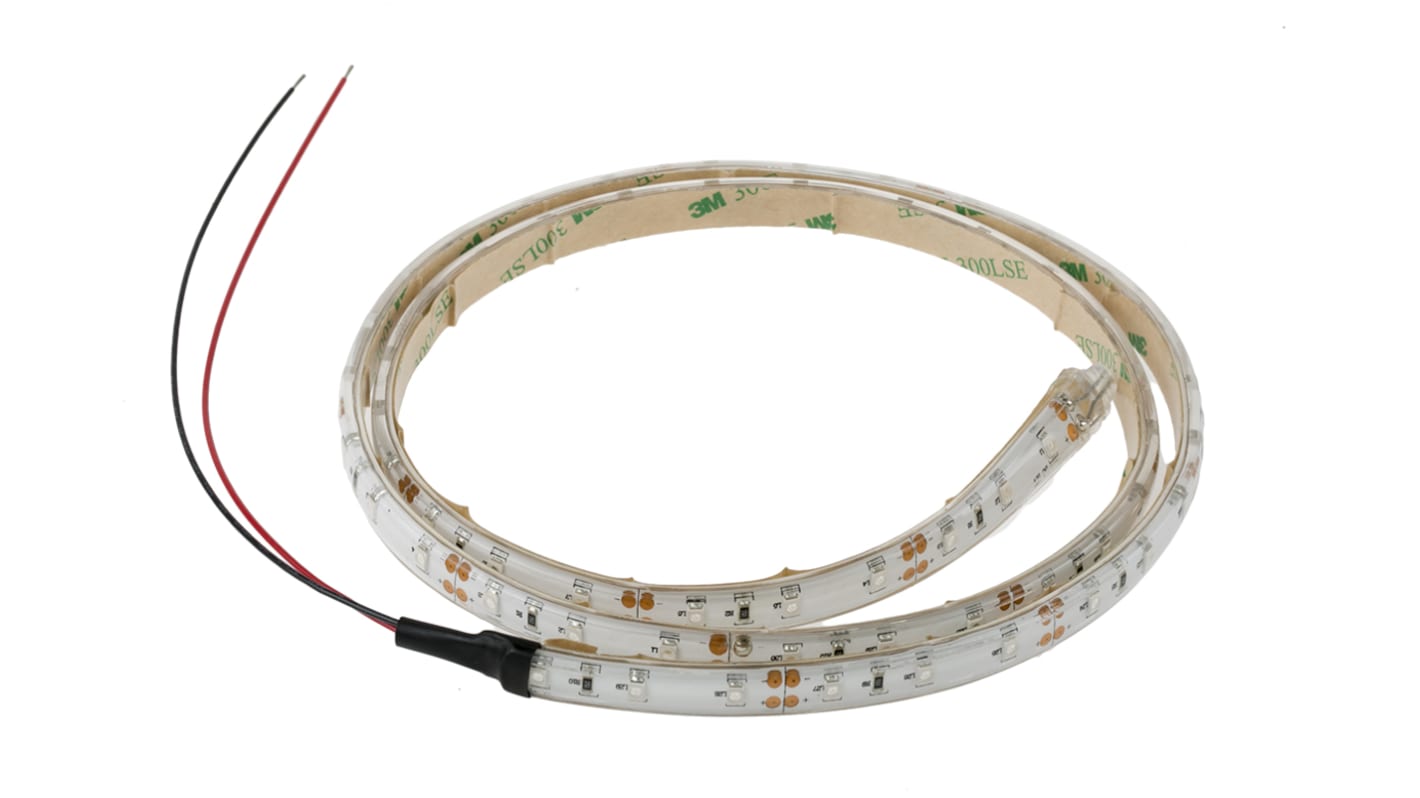 RS PRO 12V Green LED Strip Light, 1m Length