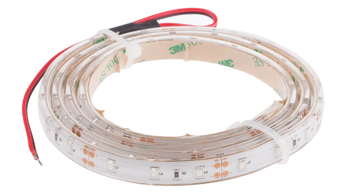 Taśma świetlna LED Czerwony 12V W/m: 60 RS PRO