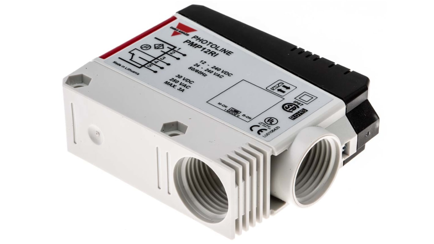 Rs-Online Sensore fotoelettrico Rettangolare Carlo Gavazzi a retroriflessione rilevamento 12 m