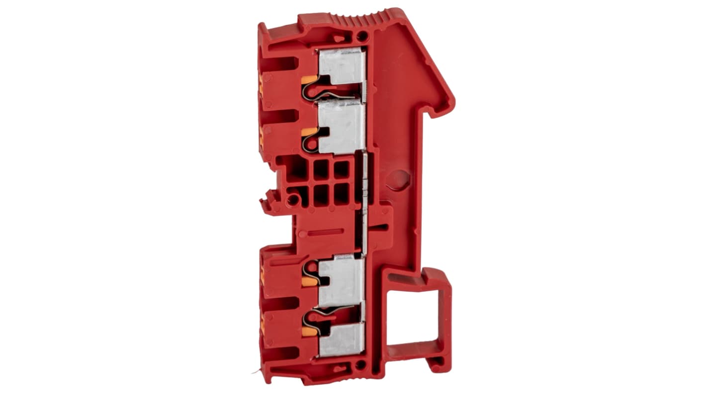 Phoenix Contact 3209580 PT 2.5-QUATTRO RD Series Red, 0.14 → 4mm², Single-Level, Push In Termination