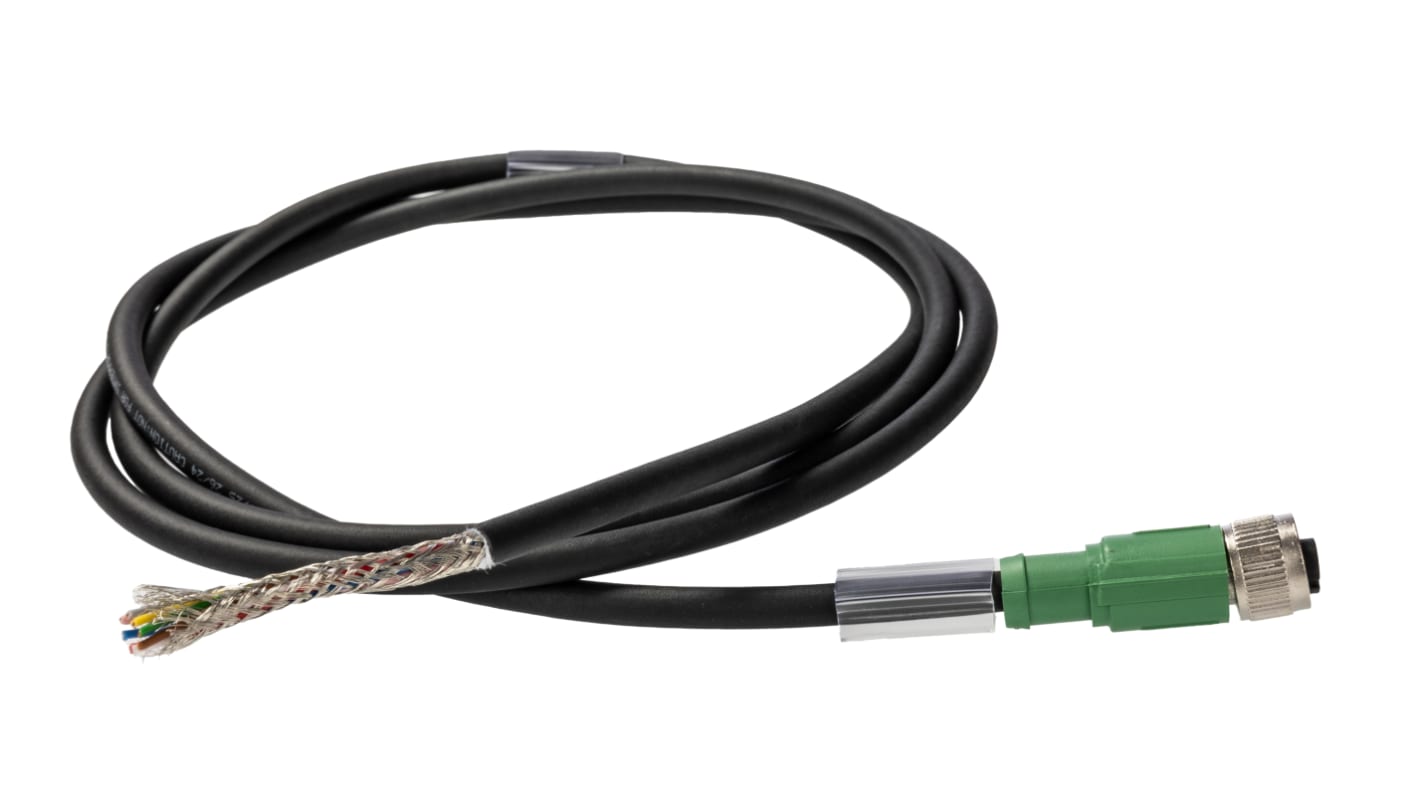 Kabelová sestava, A: M12 8-Pin Phoenix Contact