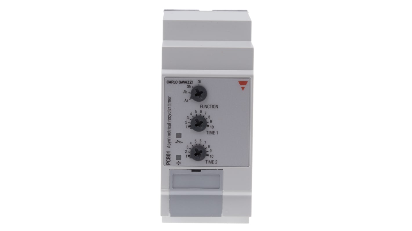 Carlo Gavazzi Plug In Timer Relay, 24 → 240V ac/dc, 2-Contact, 0.1 s → 100h, SPDT