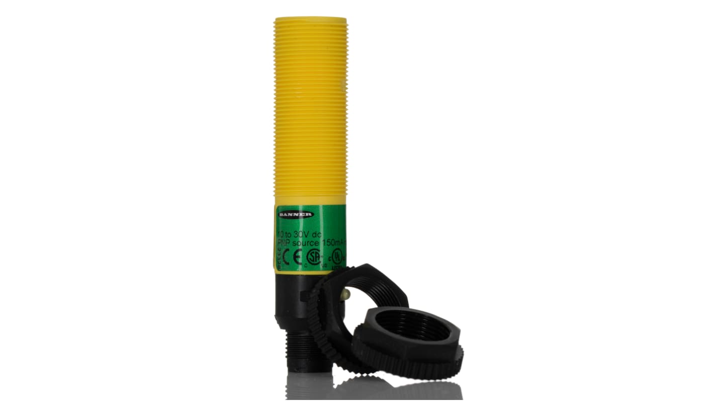 Rs-Online Sensore fotoelettrico Cilindrico Banner a retroriflessione rilevamento 2 m uscita PNP