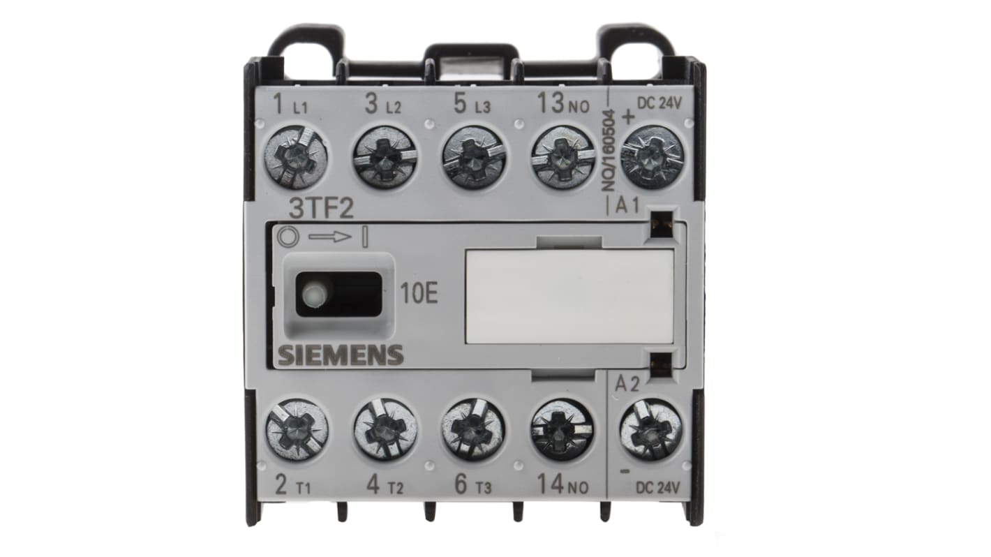 Siemens SIRIUS Innovation 3TF2 Contactor, 3-Pole, 9 A, 4 kW, 1NO