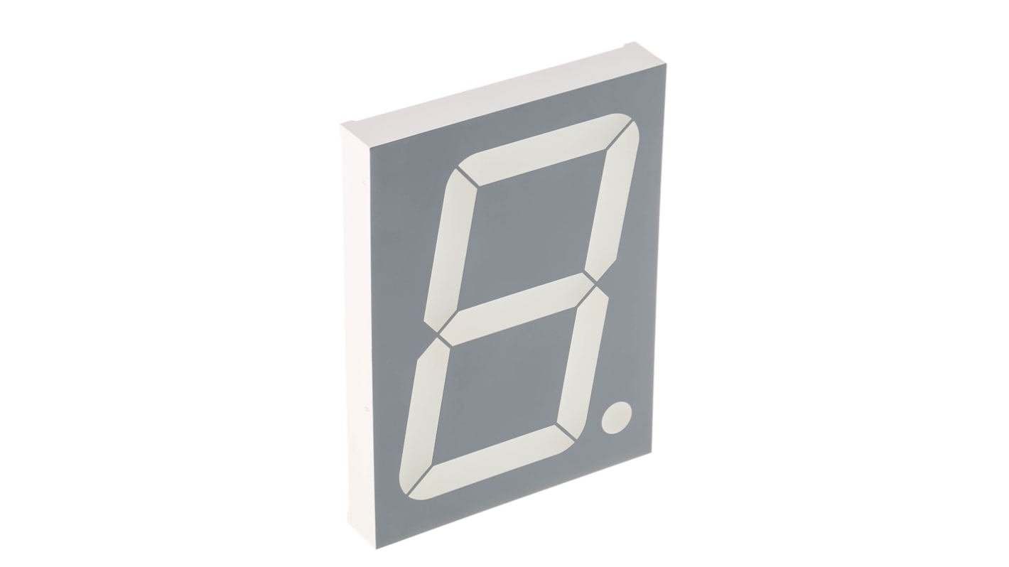 Display LED a 7 segmenti a segm. Kingbright, H. 101mm, 90 x 122 x 15mm, 250 mcd, col. Rosso