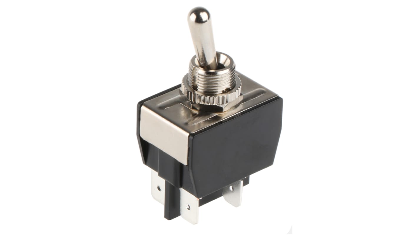Arcolectric Tafelmontage Kippschalter 2-poliger Ein/Ausschalter Ein-Aus 20 A, IP 67, Flachstecker