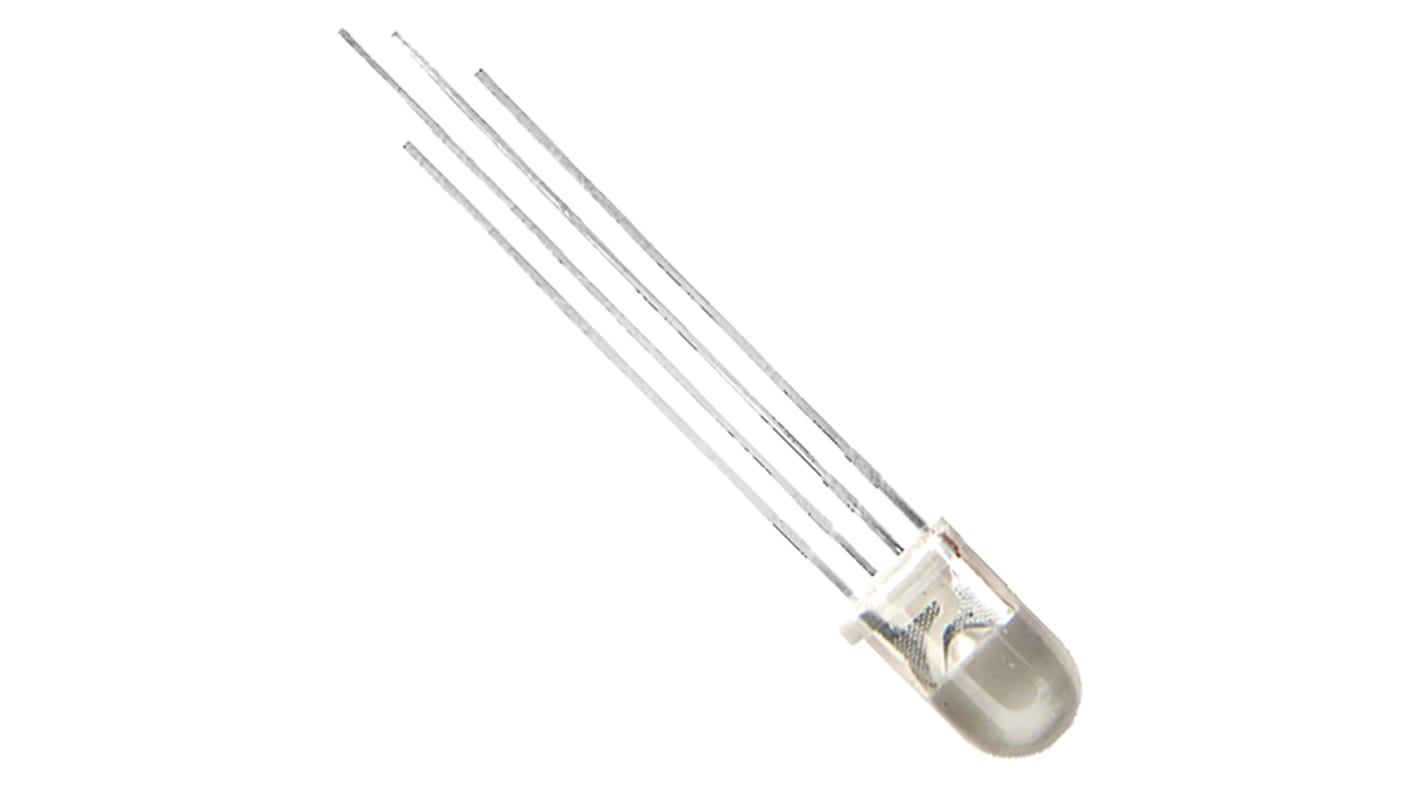 Kingbright LED, RGB, スルーホール実装, 5 mm (T-1 3/4), L