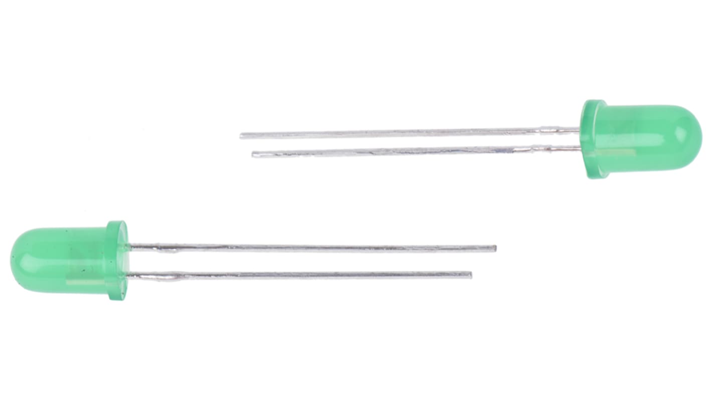 LED, THT, Zielony, 2-Pin, 2,5 V, 30°, Kingbright