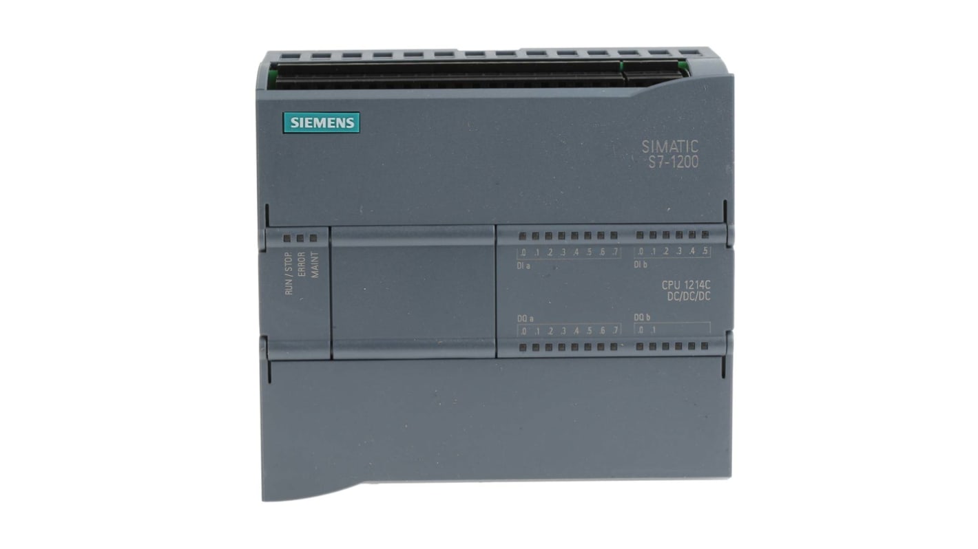 Siemens SIMATIC S7-1200 Series PLC CPU for Use with SIMATIC S7-1200 Series, Digital, Transistor Output, 14 (Digital, 2