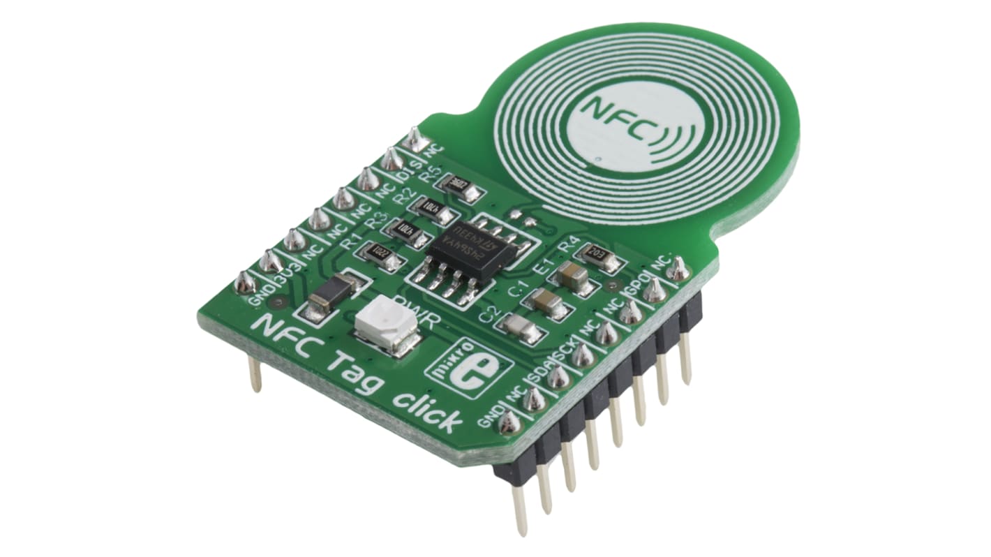 MikroElektronika 近场通信 (NFC)mikroBus咔哒板, 13.56MHz, M24SR64芯片