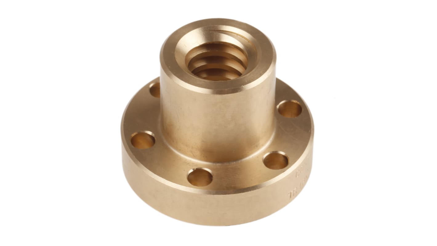 RS PRO Flanged Round Nut For Lead Screw, For Shaft Dia. 18mm