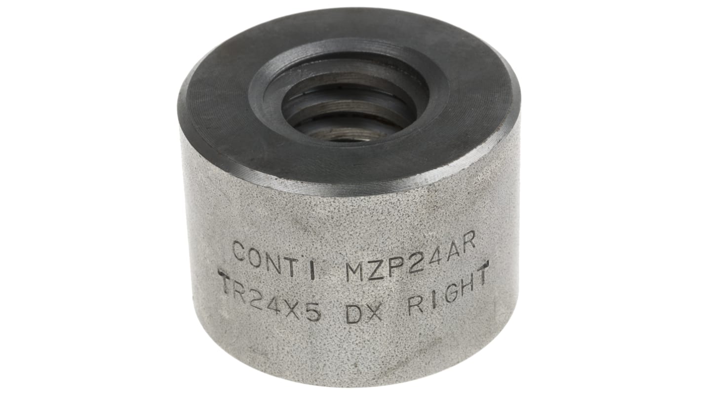 RS PRO Cylindrical Nut For Lead Screw, For Shaft Dia. 24mm