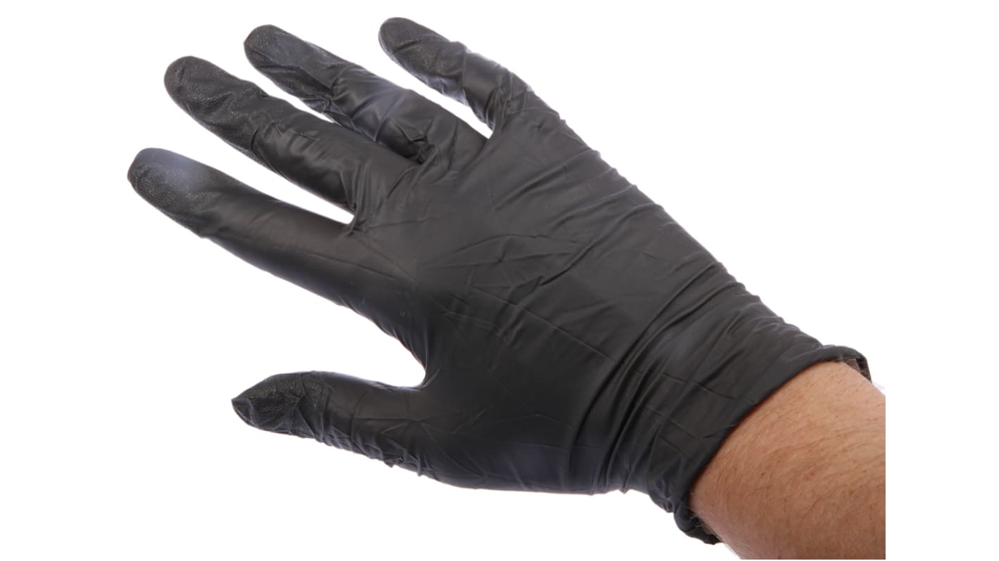 Ansell 93-250 Grey Powder-Free Nitrile Disposable Gloves, Size 7.5-8, Medium, 100 per Pack