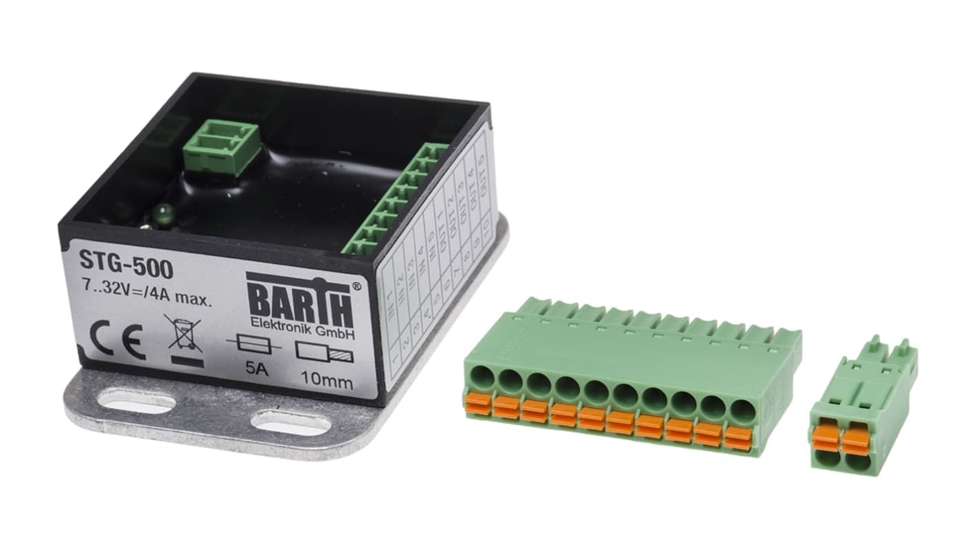 BARTH lococube mini-PLC Series PLC I/O Module for Use with STG-115, 7 → 32 V dc Supply, PWM, Solid State Output,