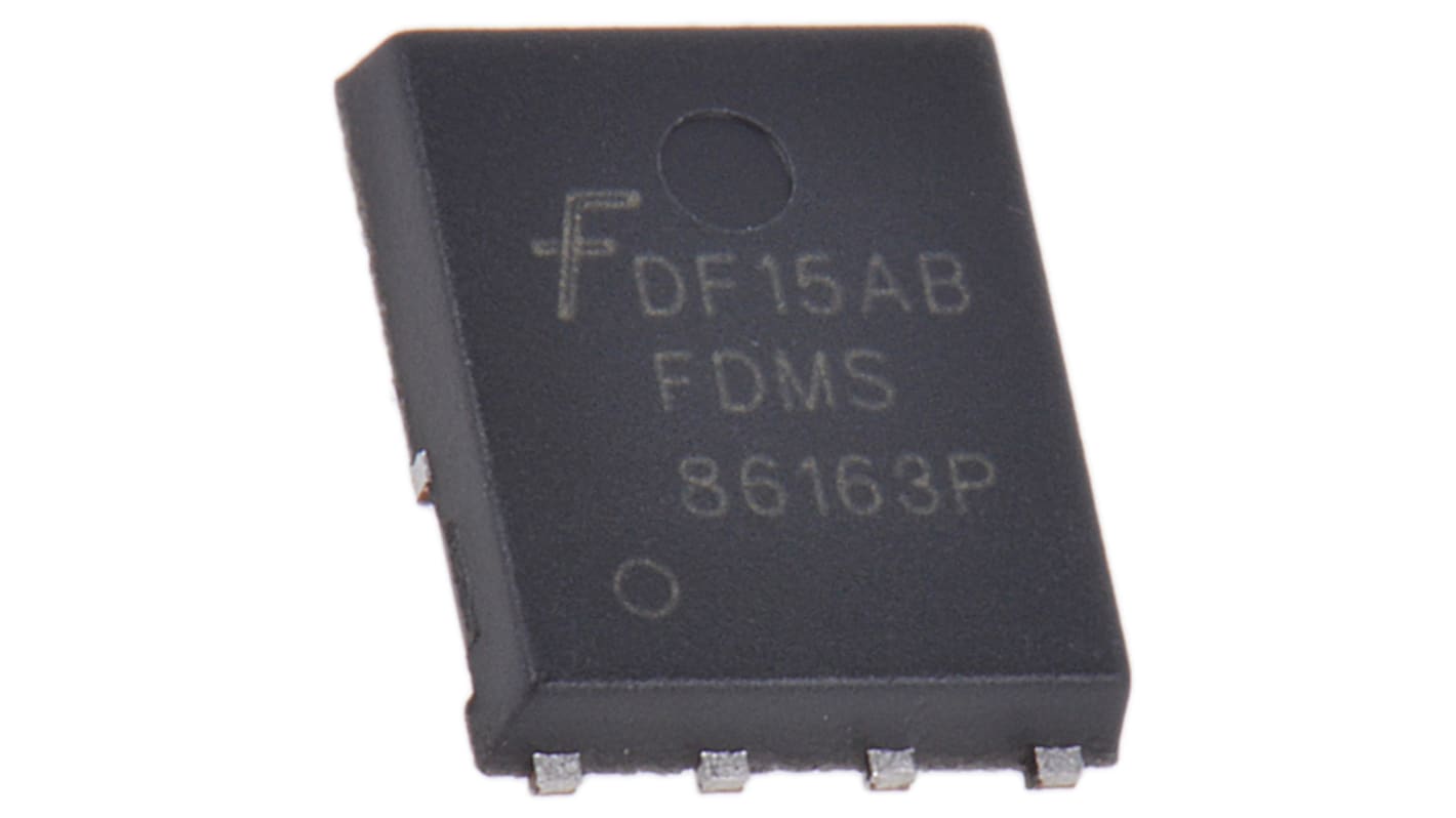 onsemi PowerTrench P-Channel MOSFET, 7.9 A, 100 V, 8-Pin PQFN8 FDMS86163P