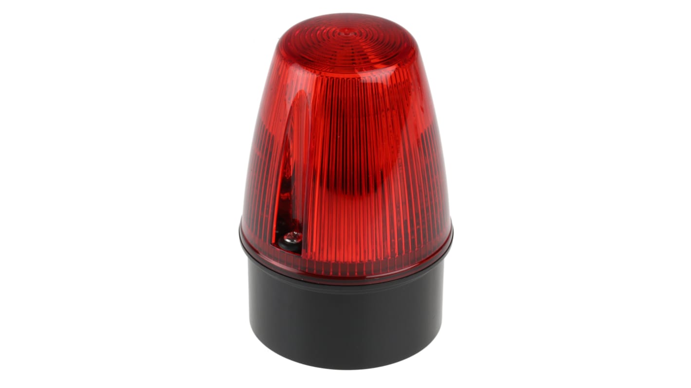 Indicador luminoso Moflash serie LED100, efecto Intermitente, Constante, LED, Rojo, alim. 20 → 30 V.