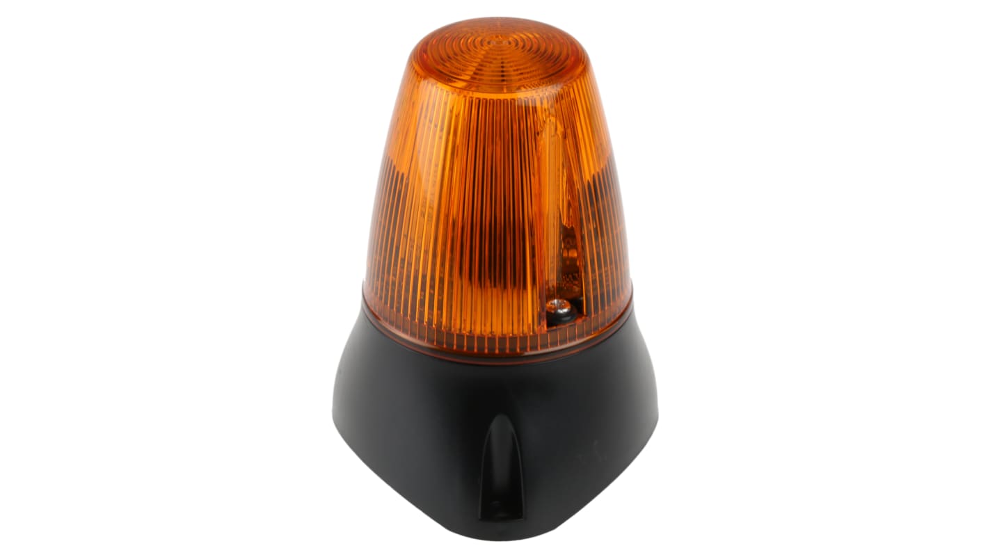 Moflash LEDA100 Series Amber Buzzer Beacon, 20 → 30 V, IP65, Surface Mount, Wall Mount, 80dB at 1 Metre