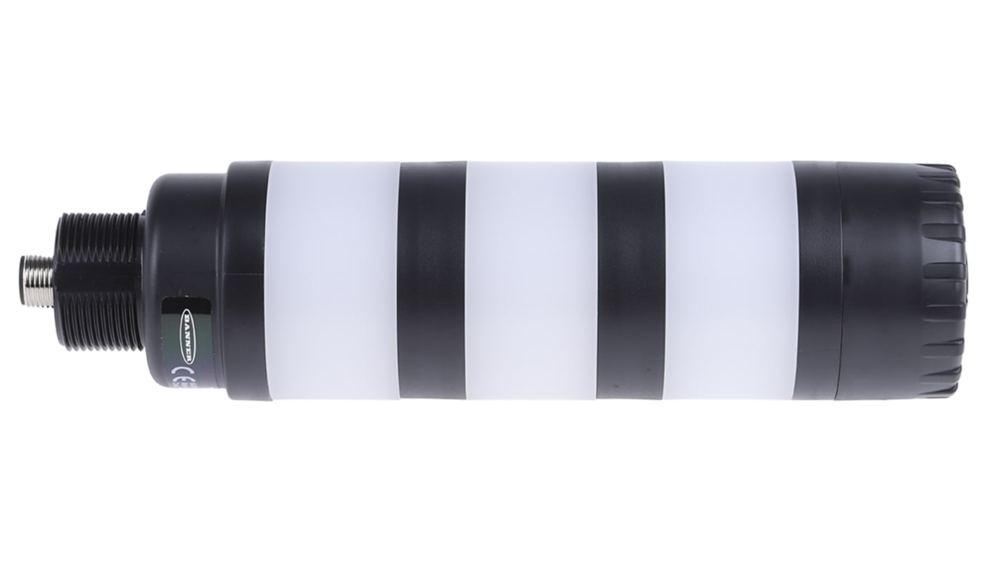 Rs-Online Torretta di segnalazione Banner 18 → 30 V c.c. LED 3 elementi lenti Rosso/Verde/Giallo con Cicalino