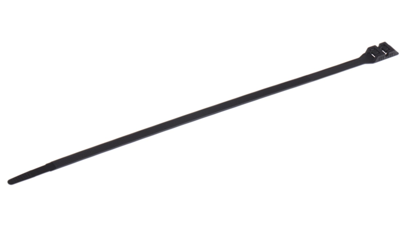 Brida RS PRO de Nylon 66 Negro, 360mm x 9 mm, Bloqueo doble
