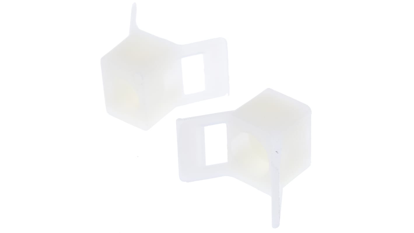 Fermacavi RS PRO, 23mm x 13,8 mm, Ø fissaggio 5.3mm, 100 pezzi