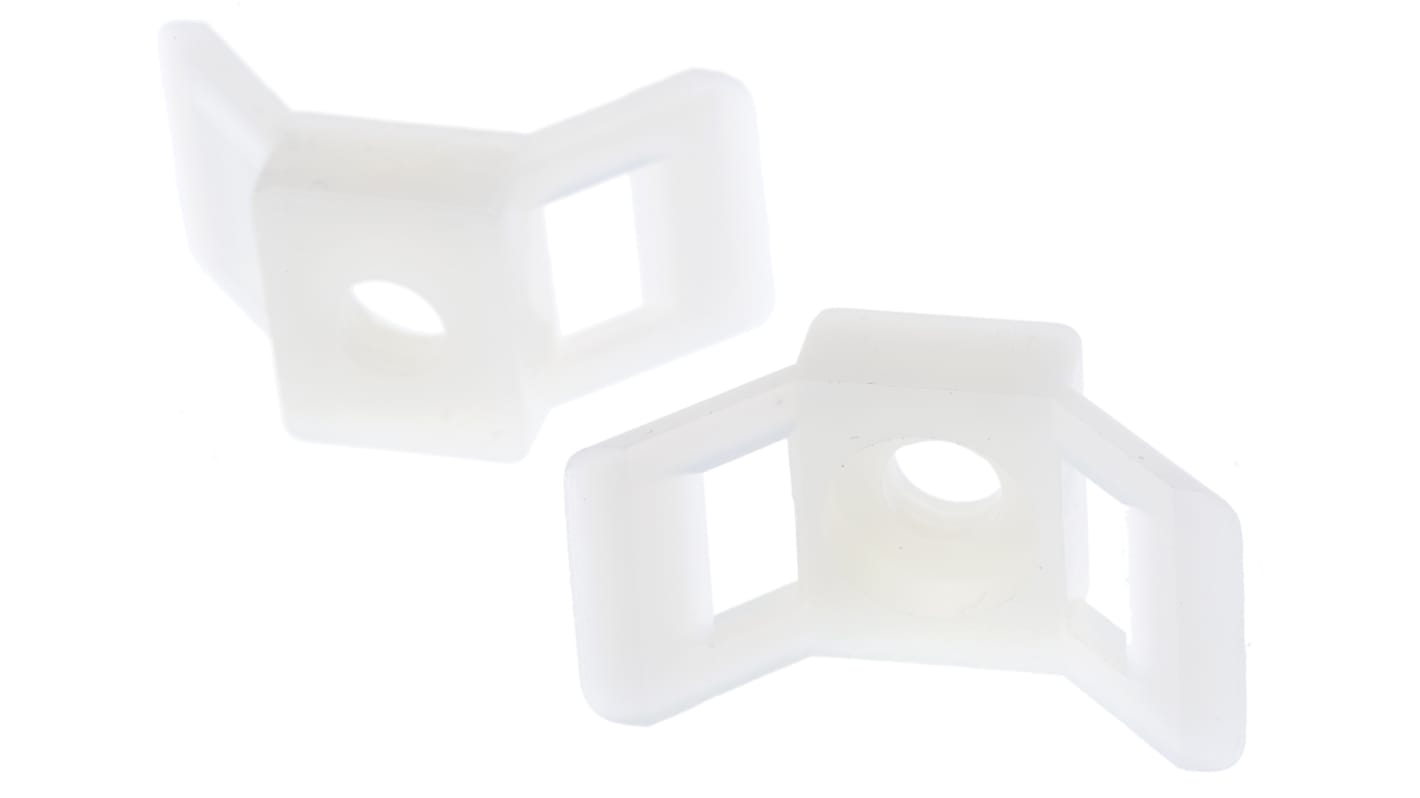 RS PRO Natural Cable Tie Mount 14.7 mm x 30mm, 9.3mm Max. Cable Tie Width