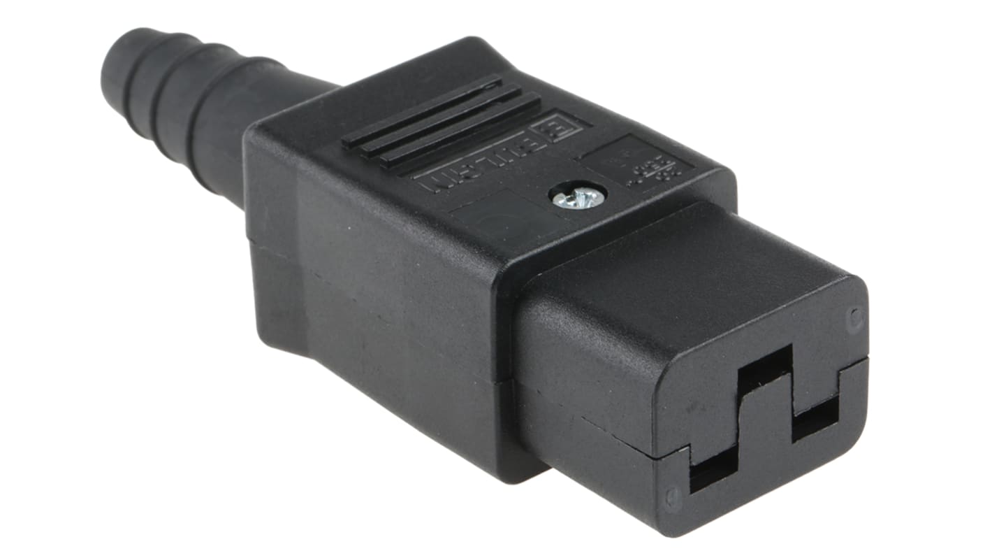 Bulgin C19 Cable Mount IEC Connector Socket, 16A, 250 V