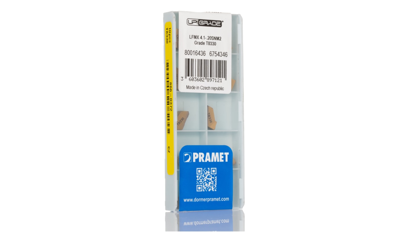Plaquita de separación de torno Pramet, serie LFMX, ángulo de aproximación 90°, para usar con XLCFN, long. 4.1mm
