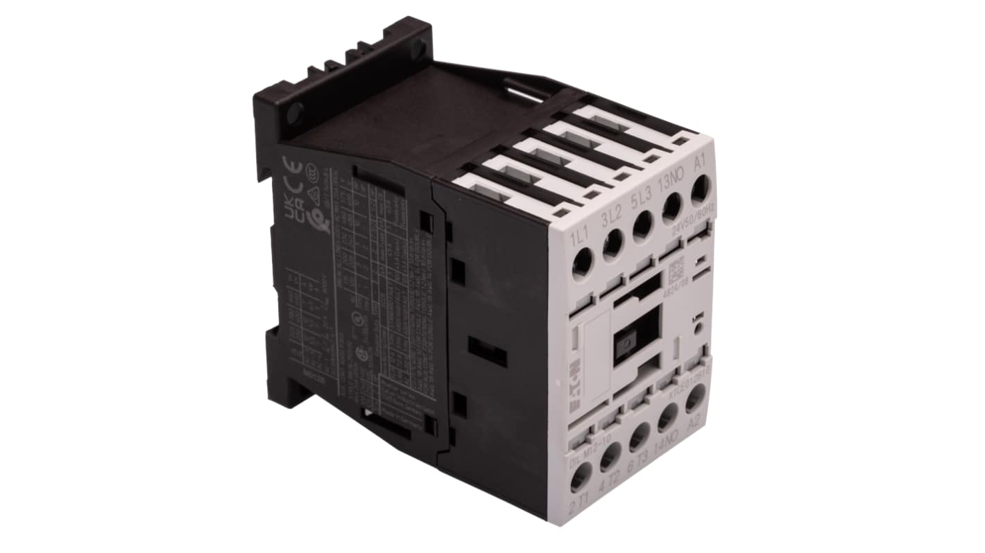 Stycznik 24 V AC Eaton styki: 3 5,5 kW 12 A 3NO Śruba 276834 DILM12-10(24V50/60HZ)