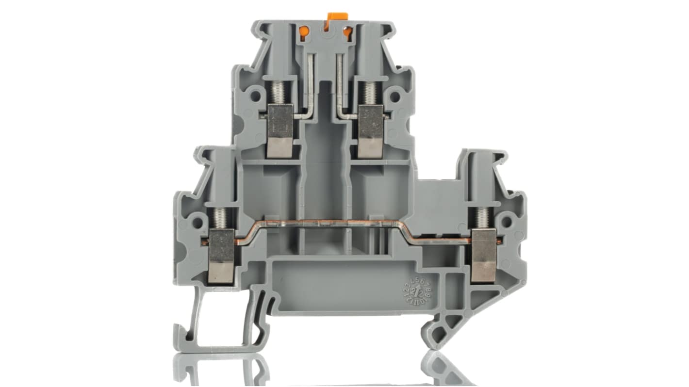 Phoenix Contact 3044640 UTTB 2.5-MT-P/P Series Grey, 0.14 → 4mm², 2-Level, Screw Termination