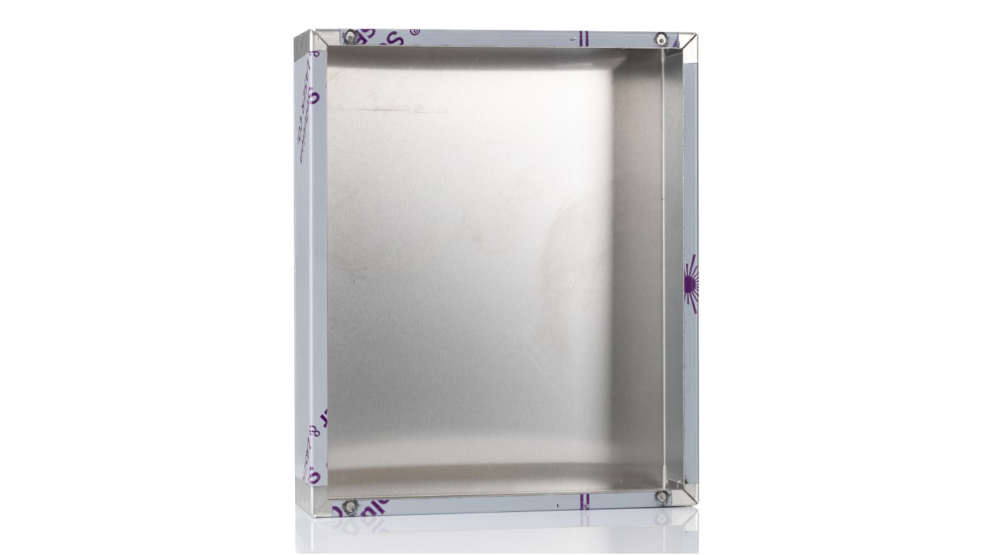 Hammond 1444 Series Natural Aluminium Enclosure, Natural Lid, 305 x 254 x 76mm