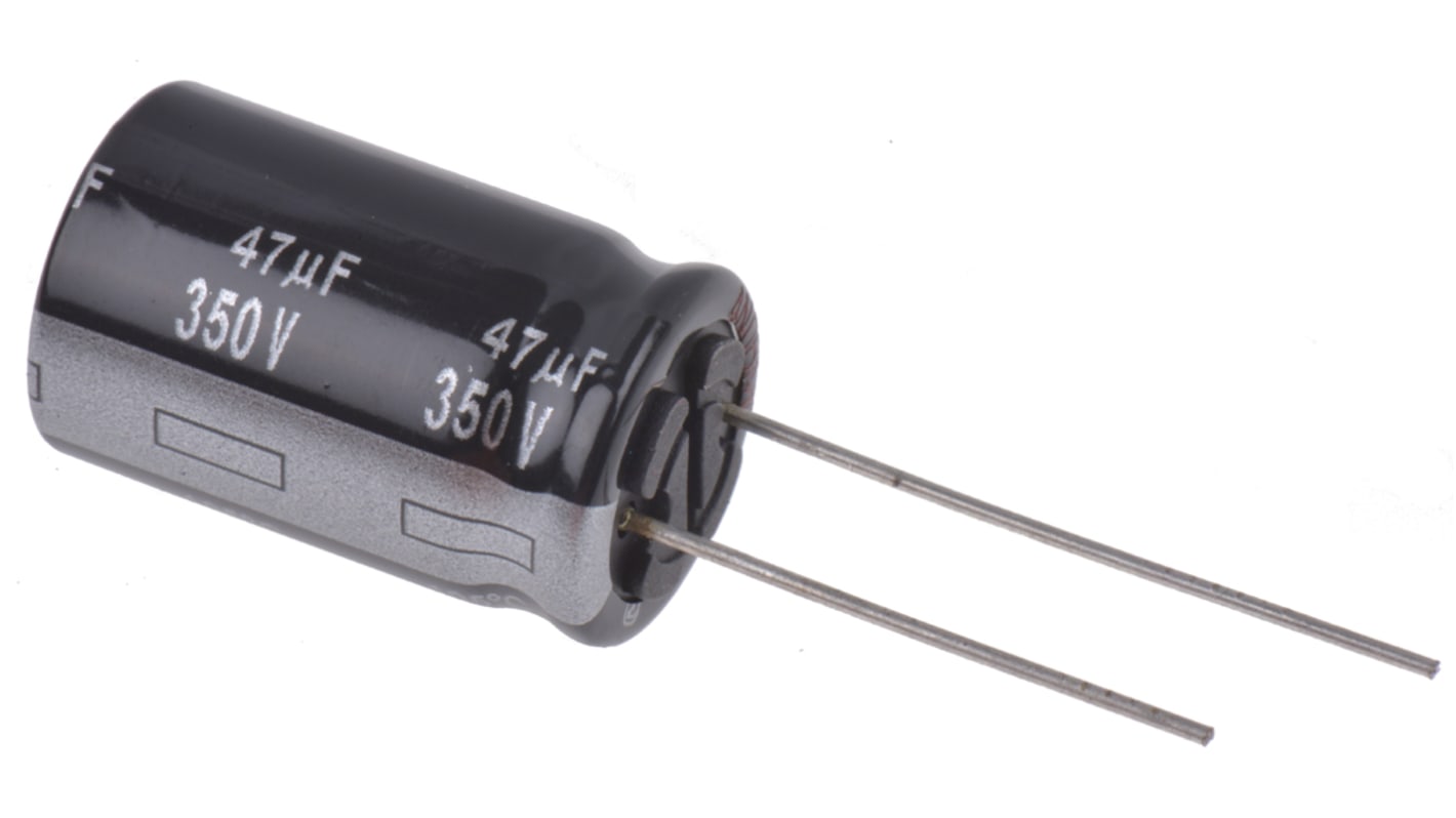 Panasonic 47μF Electrolytic Aluminium Electrolytic Capacitor 350V dc, Through Hole - ECA2VHG470