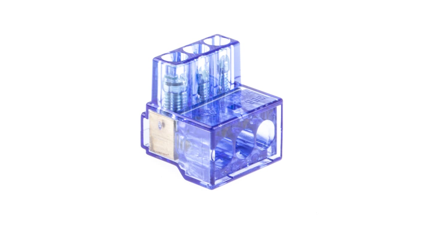 Bloque equipotencial, 3 vías, 450 V