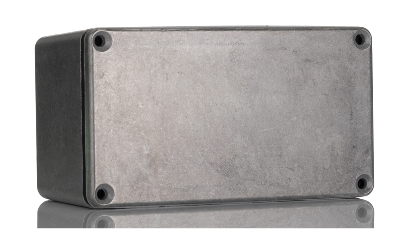 Hammond 1550 Series Natural Die Cast Aluminium Enclosure, IP66, Natural Lid, 115 x 64 x 51mm