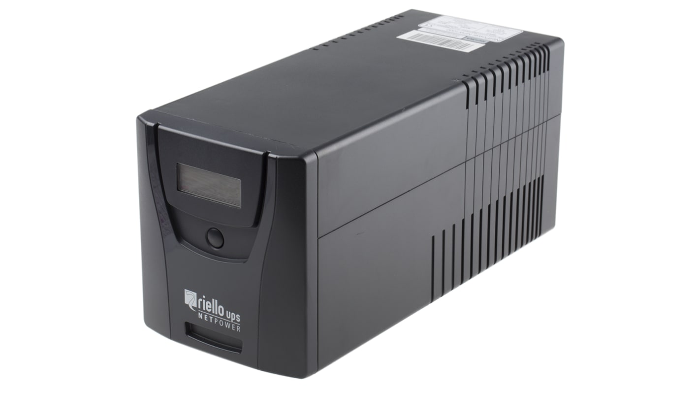Zasilacz bezprzerwowy, 600W, 1000VA, Uwe 220 → 240V ac, Uwy 230V, Riello, Net Power