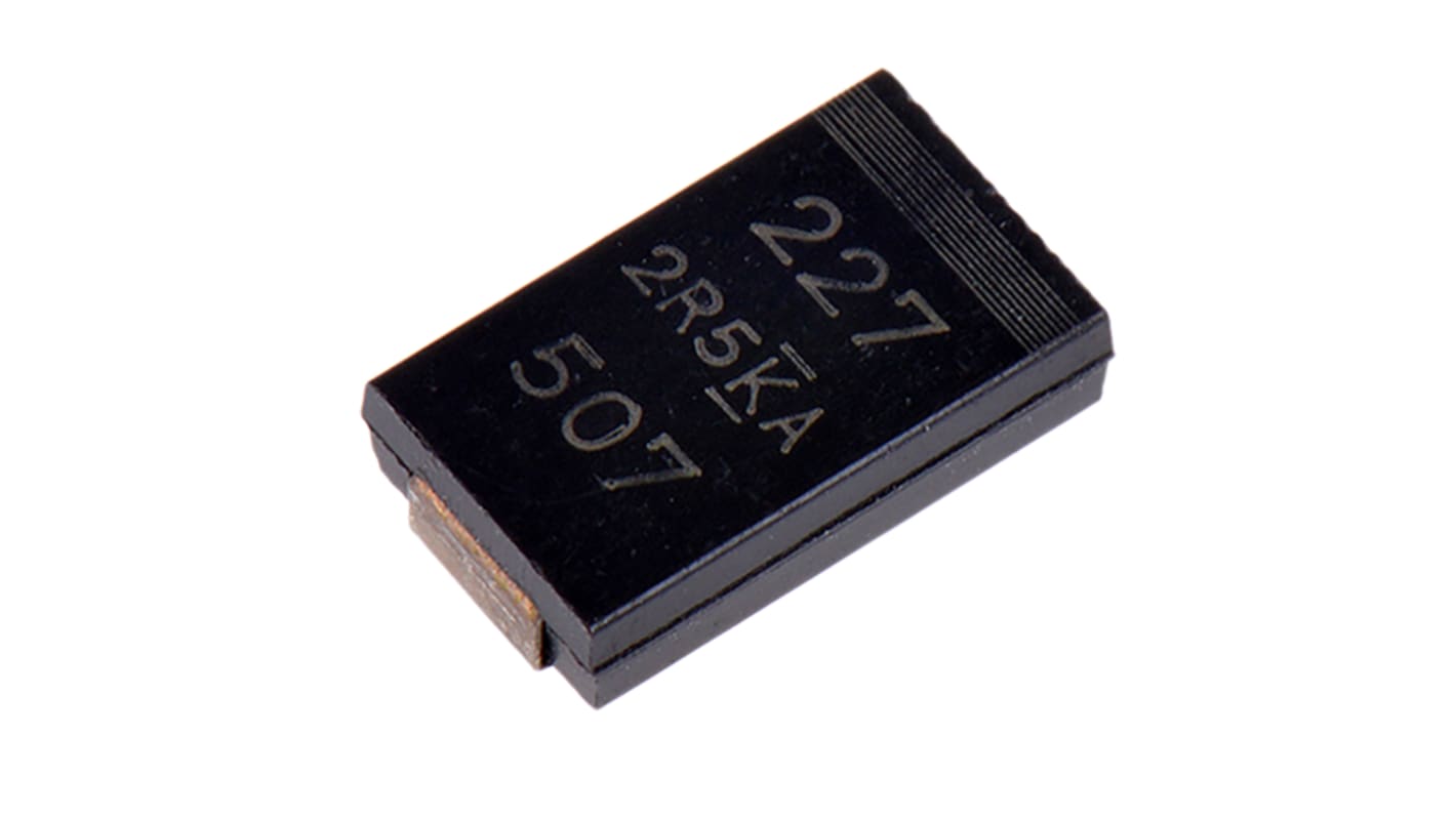 KEMET 220μF Surface Mount Polymer Capacitor, 2.5V dc