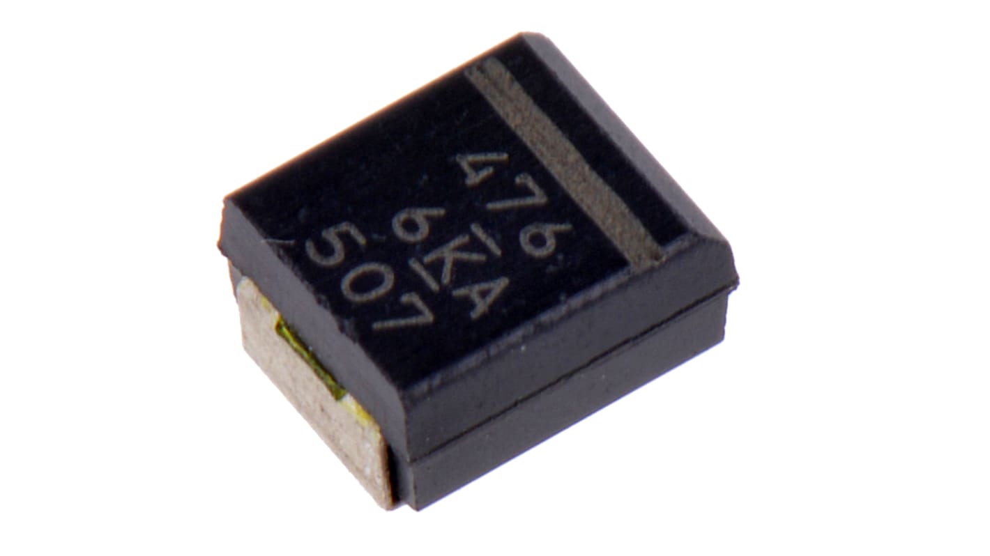 KEMET 47μF Polymer Tantalum Capacitor 6.3V dc, T591 Series