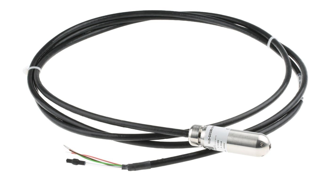 Transmisor de nivel Sensata / Cynergy3 serie ILLS de Acero inoxidable 303, montaje Cable, salida 4 - 20 mA